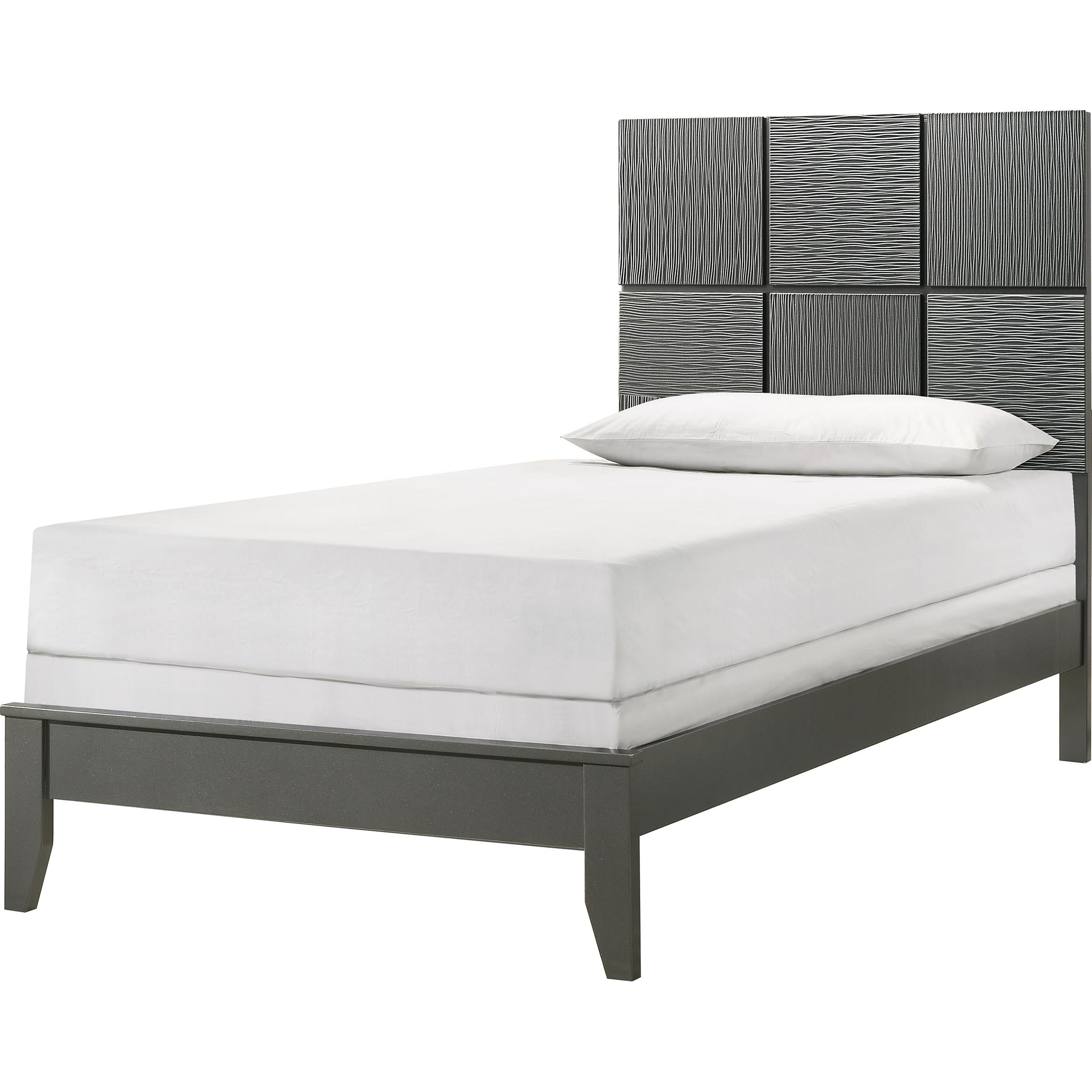 Crown Mark Denker B4715-T Twin Bed - Gunmetal IMAGE 1